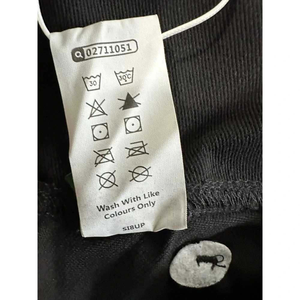 Halara Flex Denim Crossover Flare Pants Women's XLT Tall Black Athleisure NEW - Picture 6 of 13